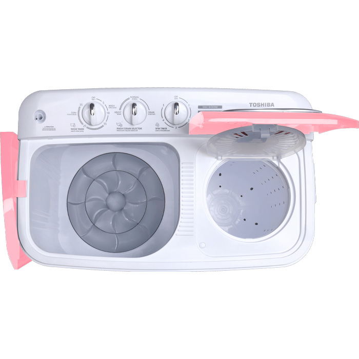 Toshiba Mesin Cuci 2 Tabung Twin Tube E06 Series 7.5 Kg - VH-H85MN-(WR) | VHH85MN(WR)